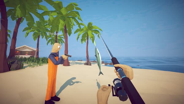 A player beginning the first island route in How to Fish