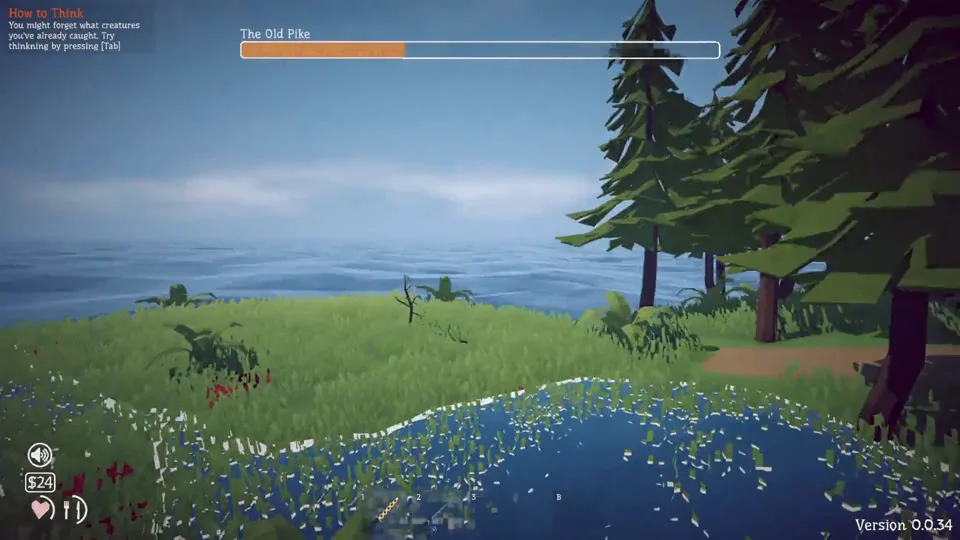 The island route viewed from above in How to Fish